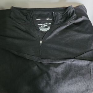 Tek Gear Charcoal Quarter-Zip Top